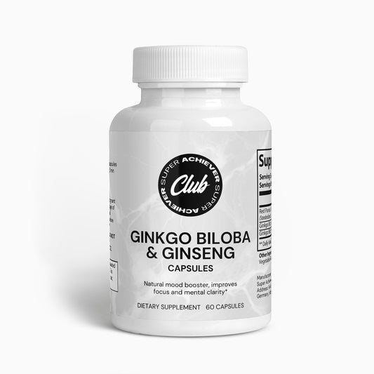 Best Quality Ginkgo Biloba & Ginseng Capsules Supplement - Super Achiever Club Shop