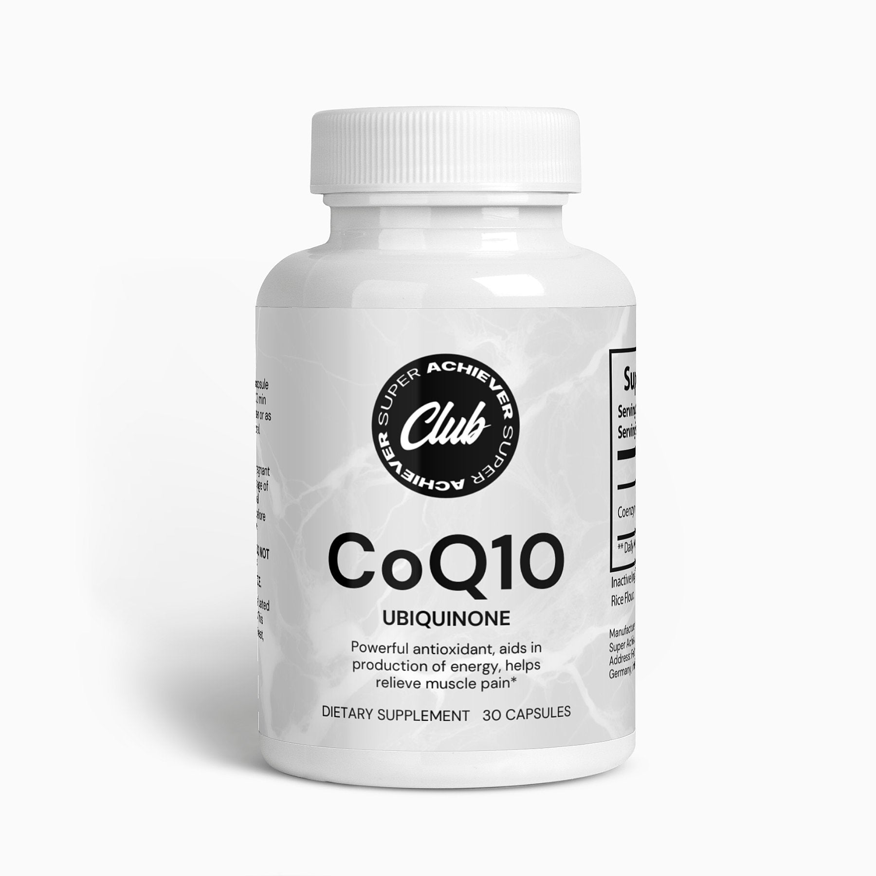 Best Quality CoQ10 Ubiquinone Supplement: 200mg Capsules - Super Achiever Club Shop