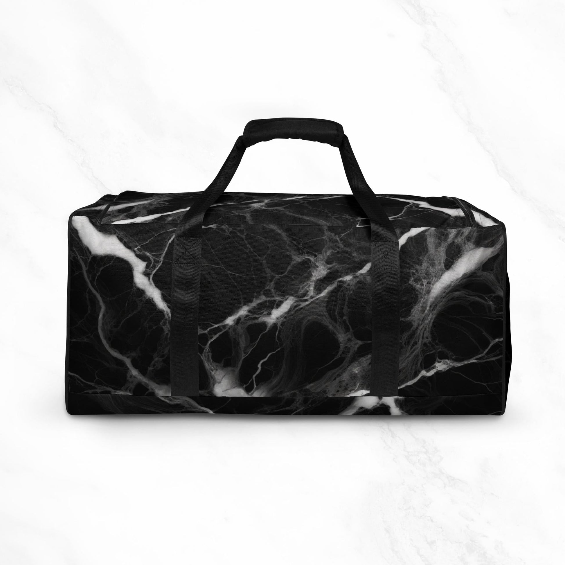 Black Marble Premium Gym Duffle Bag: Super Achiever Club - Super Achiever Club Shop