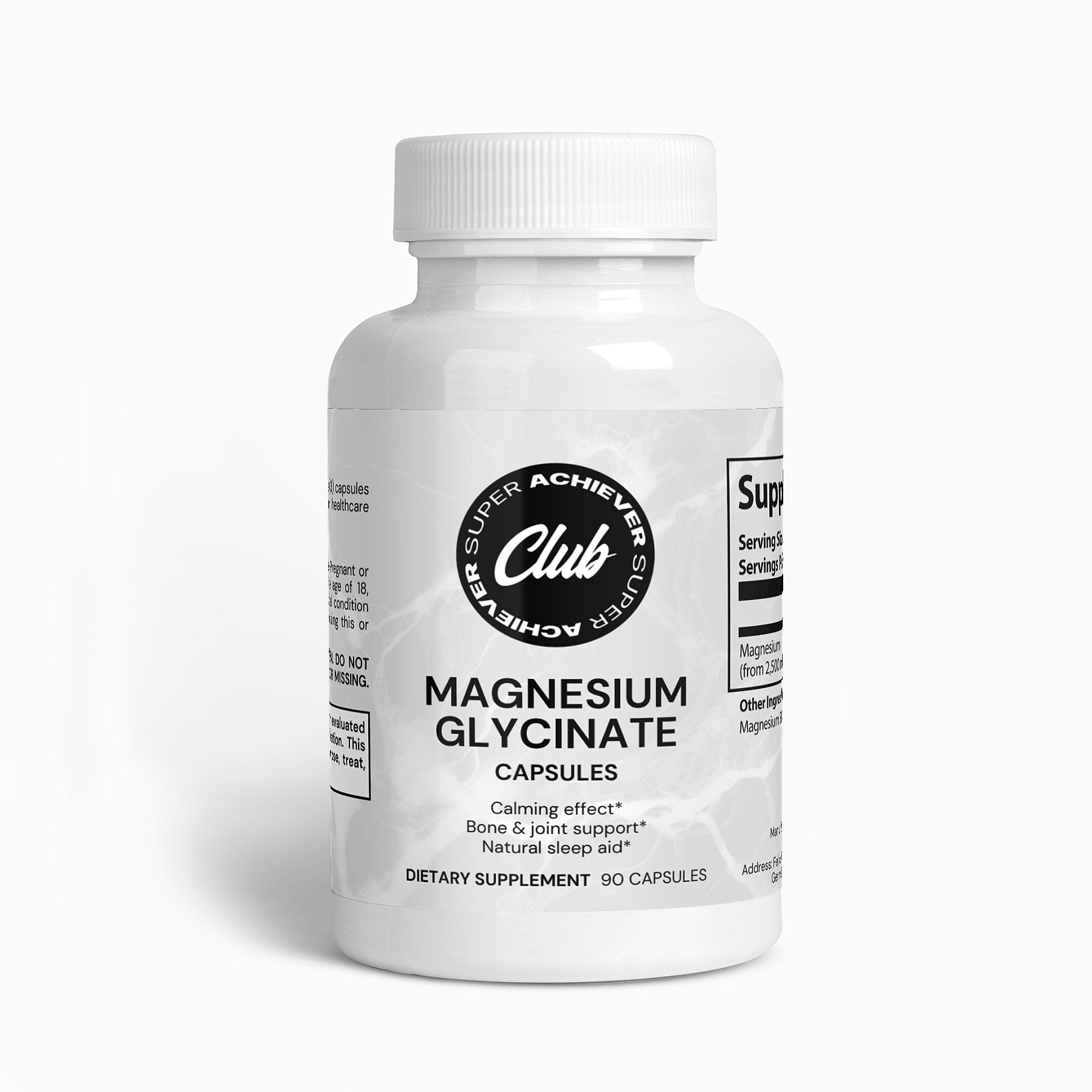 Pure Best Quality Magnesium Glycinate Caps for Sleep & Anxiety - Super Achiever Club Shop