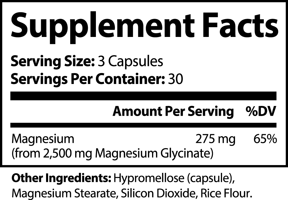 Pure Best Quality Magnesium Glycinate Caps for Sleep & Anxiety - Super Achiever Club Shop