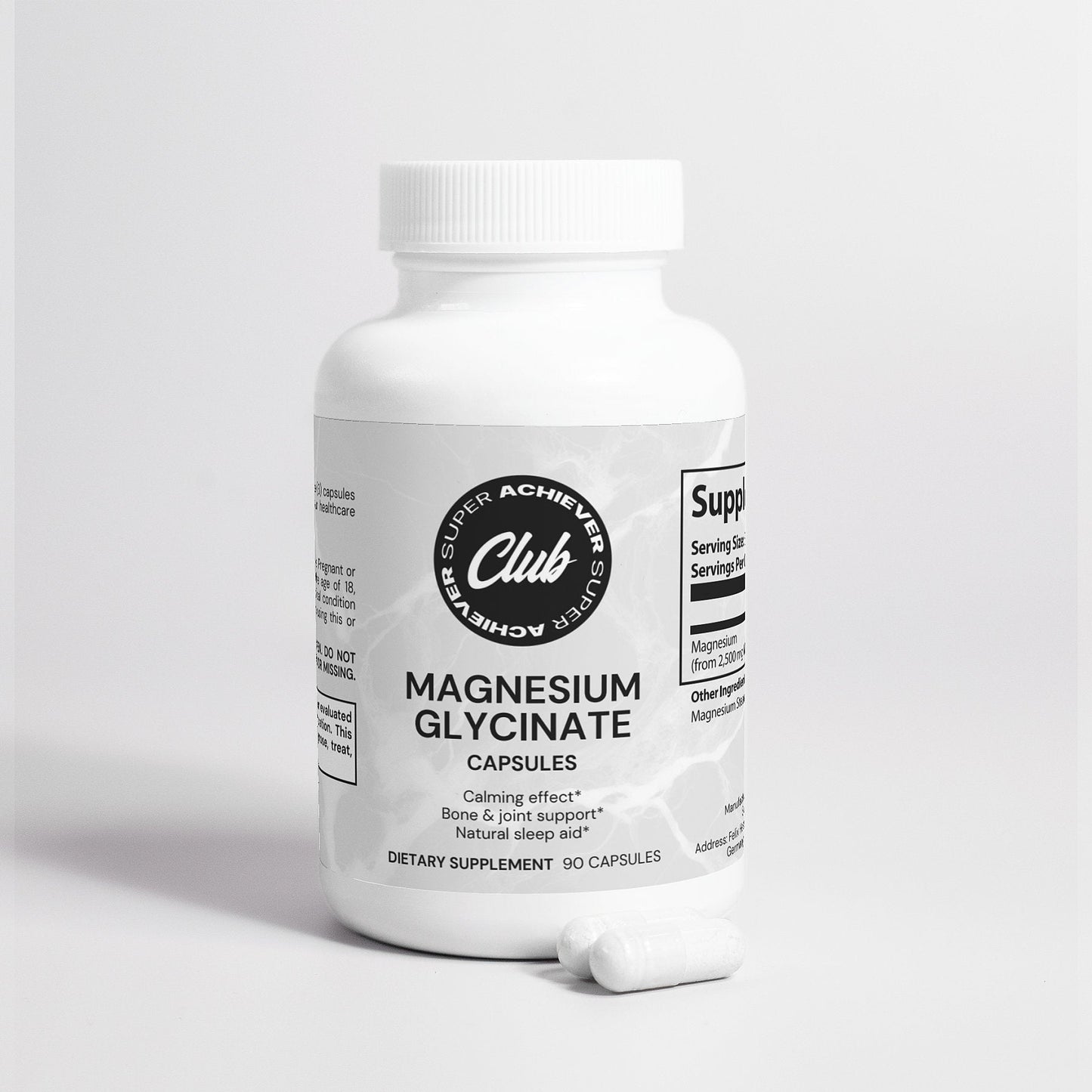 Pure Best Quality Magnesium Glycinate Caps for Sleep & Anxiety - Super Achiever Club Shop